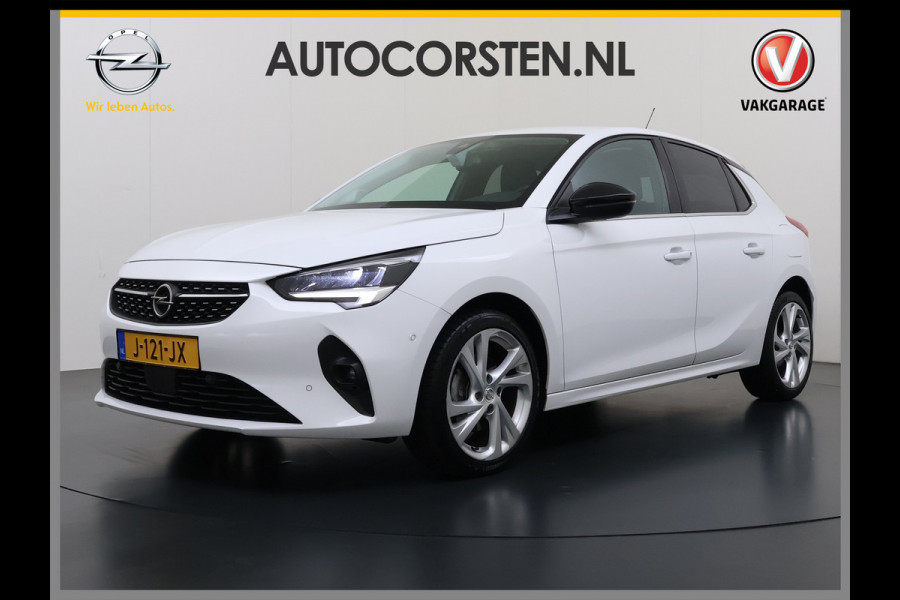 Opel Corsa 1.2T 101PK Camera PDC-a+v Navi Apple Carplay Android EleganceStoel+Stuurverwarming Regen-Lichtsensor Keyless entry/start Privacy Glas Lmv Led Bluetooth Lane Assist Isofix 1e Eigenaar Dealeronderhouden Origineel Nederlandse Auto
