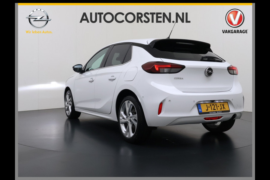 Opel Corsa 1.2T 101PK Camera PDC-a+v Navi Apple Carplay Android EleganceStoel+Stuurverwarming Regen-Lichtsensor Keyless entry/start Privacy Glas Lmv Led Bluetooth Lane Assist Isofix 1e Eigenaar Dealeronderhouden Origineel Nederlandse Auto