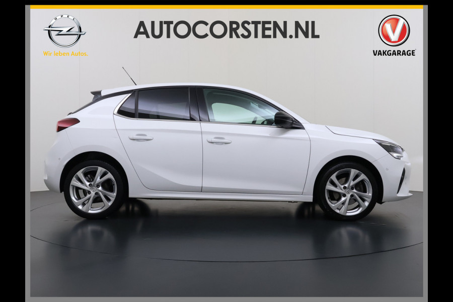 Opel Corsa 1.2T 101PK Camera PDC-a+v Navi Apple Carplay Android EleganceStoel+Stuurverwarming Regen-Lichtsensor Keyless entry/start Privacy Glas Lmv Led Bluetooth Lane Assist Isofix 1e Eigenaar Dealeronderhouden Origineel Nederlandse Auto