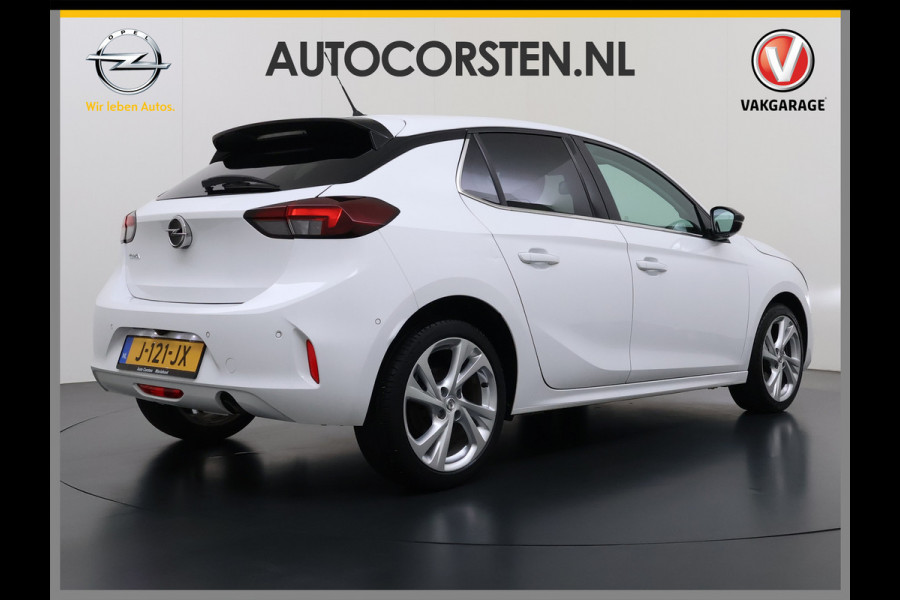 Opel Corsa 1.2T 101PK Camera PDC-a+v Navi Apple Carplay Android EleganceStoel+Stuurverwarming Regen-Lichtsensor Keyless entry/start Privacy Glas Lmv Led Bluetooth Lane Assist Isofix 1e Eigenaar Dealeronderhouden Origineel Nederlandse Auto