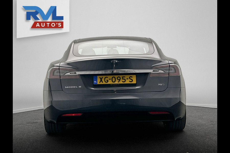Tesla Model S 75D Base | Origineel NL | SOH 86,2 % | Leder | Panoramadak | Elek. Kofferklep | Stoelverwarming | Camera |