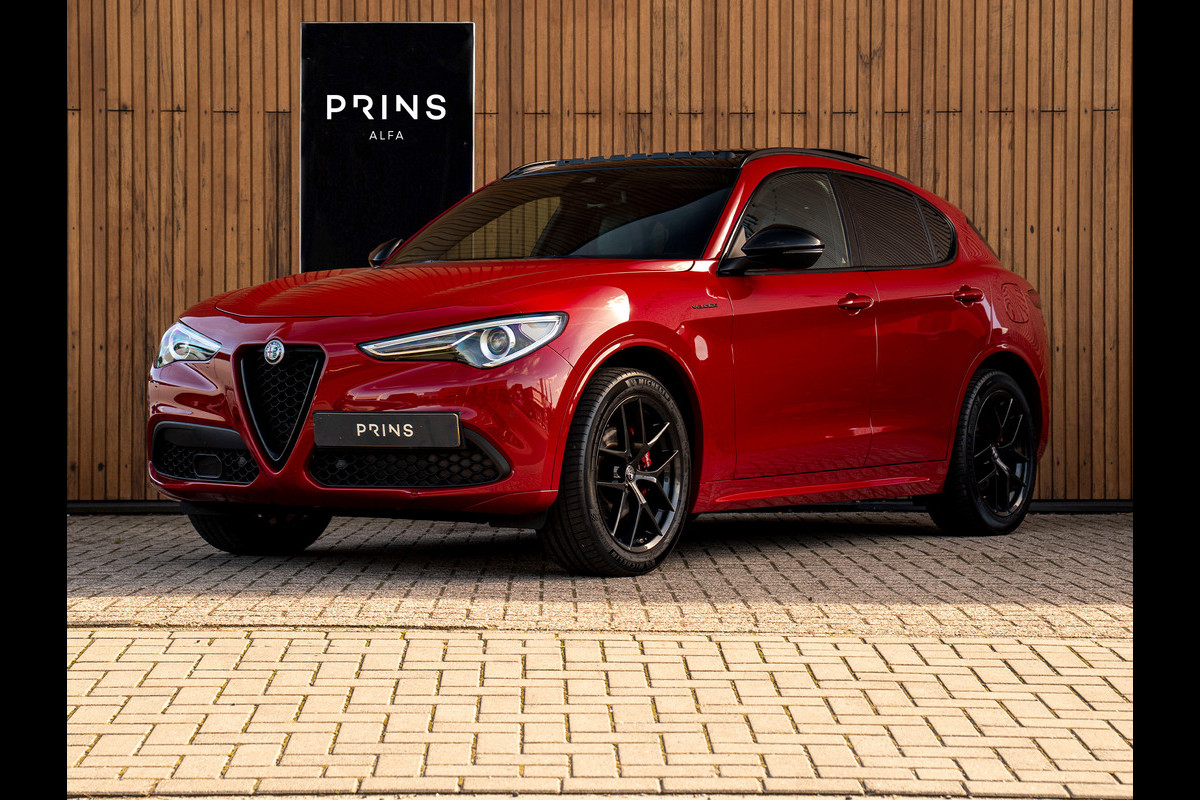 Alfa Romeo Stelvio 2.0T 280pk AWD Veloce | Pano-dak | CarPlay | Adapt. cruise | Lederen dash.