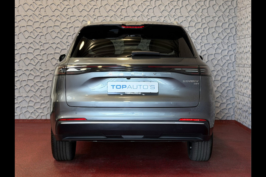 GEELY Starray EM-i MAX+ PHEV LONG RANGE BRUIN LEER NIEUWE AUTO 09/2026 | 29,8 kWh ACCU | 136 KM WLTP | PANORAMADAK | STOELVERWARMING/KOELING | LEER Geely Wijchen