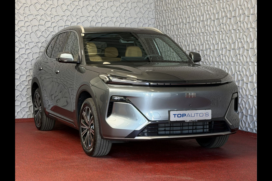 GEELY Starray EM-i MAX+ PHEV LONG RANGE BRUIN LEER NIEUWE AUTO 09/2026 | 29,8 kWh ACCU | 136 KM WLTP | PANORAMADAK | STOELVERWARMING/KOELING | LEER Geely Wijchen