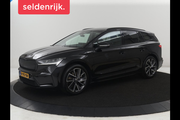 Škoda Enyaq iV 80 Sportline | SOH 93,3% | Leder/alcantara | Stuur/stoel verwarming | Cruise control | Carplay | Camera | Park assist | Sfeerverlichting | Full LED