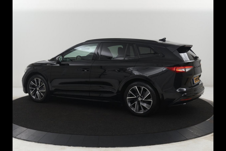Škoda Enyaq iV 80 Sportline | SOH 93,3% | Leder/alcantara | Stuur/stoel verwarming | Cruise control | Carplay | Camera | Park assist | Sfeerverlichting | Full LED