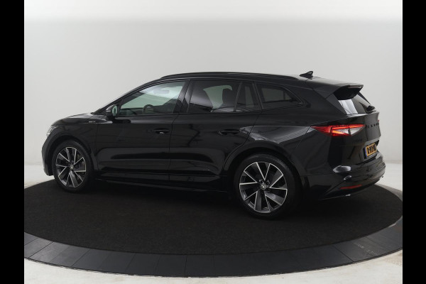 Škoda Enyaq iV 80 Sportline | SOH 93,3% | Leder/alcantara | Stuur/stoel verwarming | Cruise control | Carplay | Camera | Park assist | Sfeerverlichting | Full LED