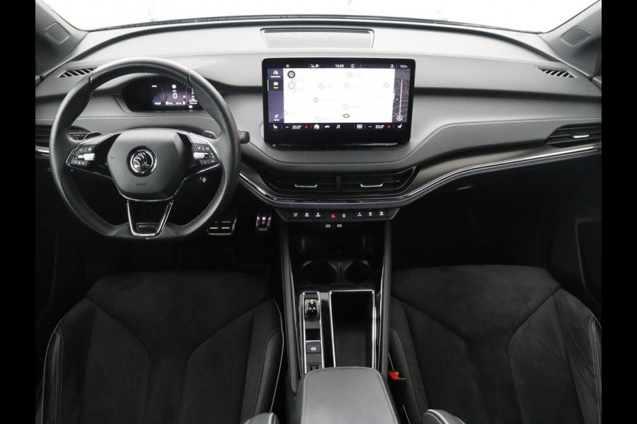 Škoda Enyaq iV 80 Sportline | SOH 93,3% | Leder/alcantara | Stuur/stoel verwarming | Cruise control | Carplay | Camera | Park assist | Sfeerverlichting | Full LED