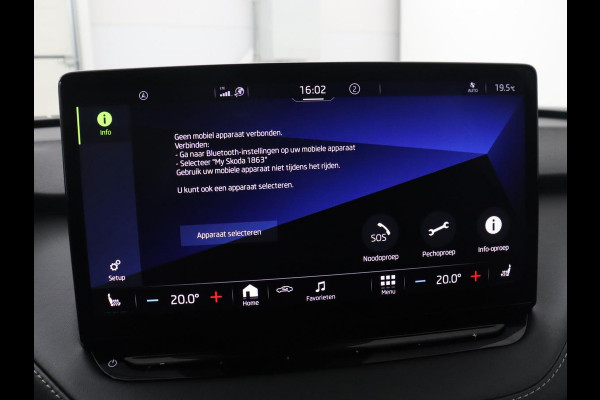 Škoda Enyaq iV 80 Sportline | SOH 93,3% | Leder/alcantara | Stuur/stoel verwarming | Cruise control | Carplay | Camera | Park assist | Sfeerverlichting | Full LED