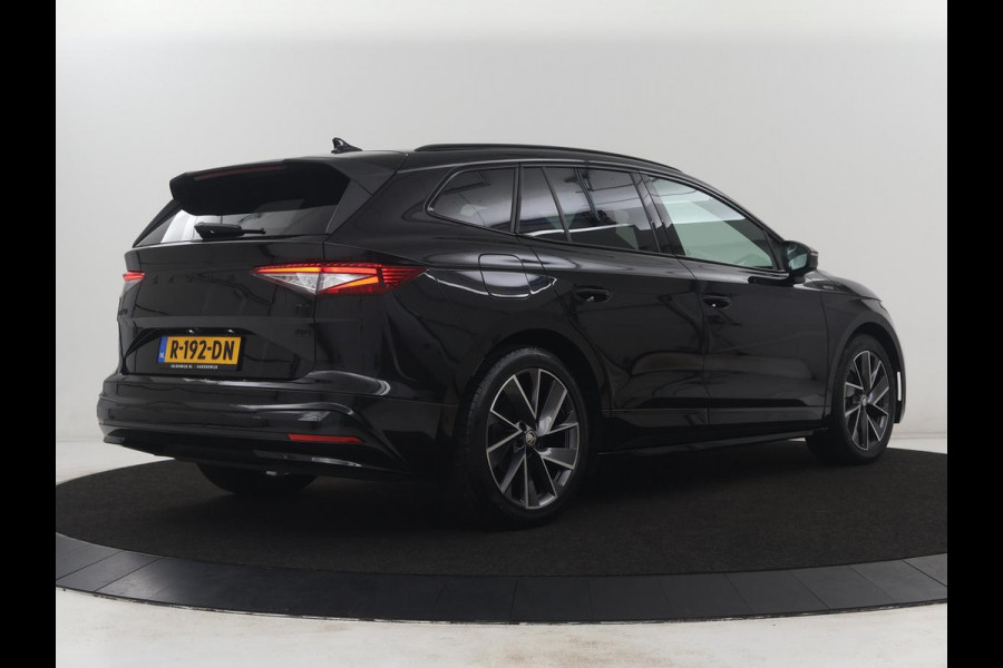 Škoda Enyaq iV 80 Sportline | SOH 93,3% | Leder/alcantara | Stuur/stoel verwarming | Cruise control | Carplay | Camera | Park assist | Sfeerverlichting | Full LED