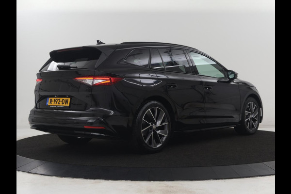 Škoda Enyaq iV 80 Sportline | SOH 93,3% | Leder/alcantara | Stuur/stoel verwarming | Cruise control | Carplay | Camera | Park assist | Sfeerverlichting | Full LED