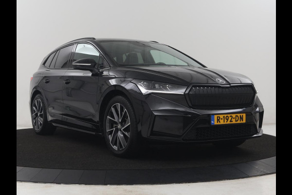 Škoda Enyaq iV 80 Sportline | SOH 93,3% | Leder/alcantara | Stuur/stoel verwarming | Cruise control | Carplay | Camera | Park assist | Sfeerverlichting | Full LED