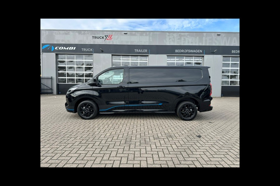 Ford E-Transit Cust. 340 L2H1 Custom Sport 4WD 71 kWh > 285pk/Agate Black/17 inch velgen/Camera