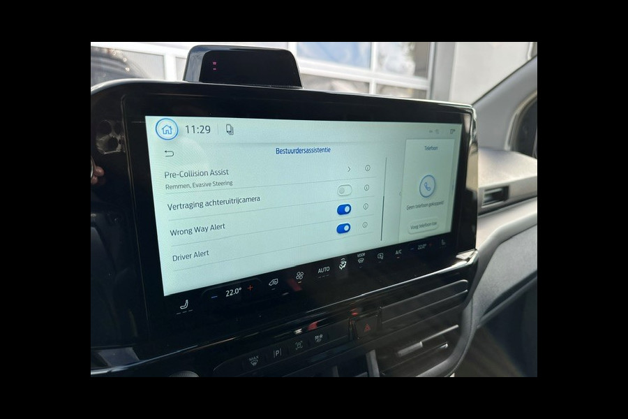 Ford E-Transit Cust. 340 L2H1 Custom Sport 4WD 71 kWh > 285pk/Agate Black/17 inch velgen/Camera