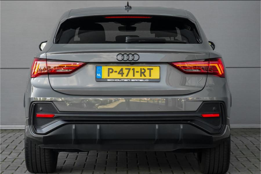 Audi Q3 Sportback 35 TFSI S Edition Zwart Optiek Chronosgrau Leder Camera 20"