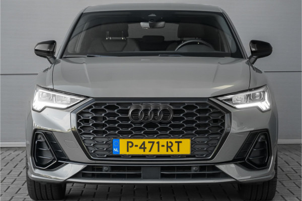 Audi Q3 Sportback 35 TFSI S Edition Zwart Optiek Chronosgrau Leder Camera 20"