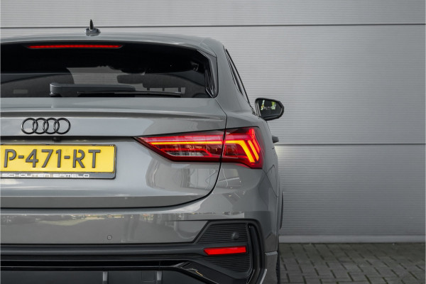Audi Q3 Sportback 35 TFSI S Edition Zwart Optiek Chronosgrau Leder Camera 20"
