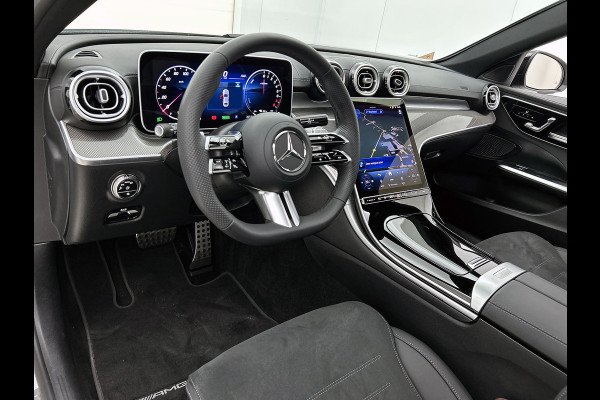 Mercedes-Benz C-Klasse 300 e Business Solution AMG AMG Line | Night Pakket | Panorama Schuif-Kanteldak | Parkeerpakket met 360°-camera | Alarm | Sfeerverlichting. Inclusief 24 maanden MB Certified garantie voor Europa.