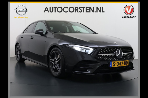 Mercedes-Benz A-Klasse 180 AUT-7 AMG Line Night Premium Stoelverwarming Camera Apple Carplay Android Auto Navi Ecc Keyless-go Pdc Cruise Control Regensensor Privacy Glas Led-High Performance Isofix Bluetooth DAB 1e Eigenaar Origineel Nederlandse Auto