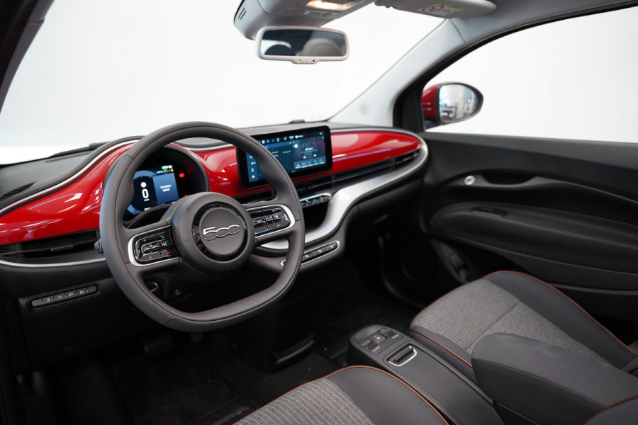 Fiat 500C Icon 42 kWh Cruise/Climate Cabrio ROSSO PASSIONE NAP!