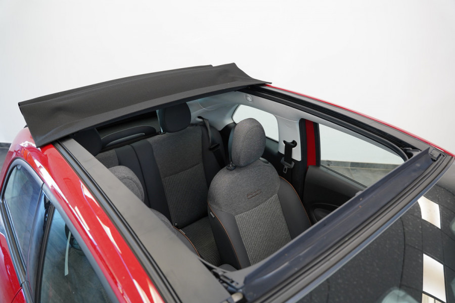 Fiat 500C Icon 42 kWh Cruise/Climate Cabrio ROSSO PASSIONE NAP!