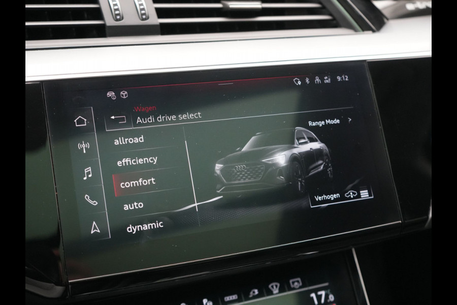 Audi Q8 e-tron 55 quattro Advanced Edition 115 kWh 408pk Dealer O.H | Panodak | Head Up | 360 Camera | Bang & Olufsen | Lederen Sportstoelen Massage & Memory | Stoelventilatie & Verwarming | Cruise Control | Keyless | Virtual | Navigatie | DAB | 21" L.M |