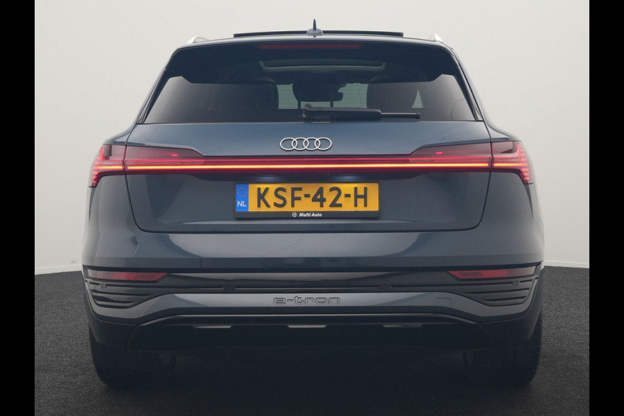 Audi Q8 e-tron 55 quattro Advanced Edition 115 kWh 408pk Dealer O.H | Panodak | Head Up | 360 Camera | Bang & Olufsen | Lederen Sportstoelen Massage & Memory | Stoelventilatie & Verwarming | Cruise Control | Keyless | Virtual | Navigatie | DAB | 21" L.M |
