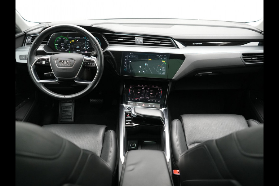 Audi Q8 e-tron 55 quattro Advanced Edition 115 kWh 408pk Dealer O.H | Panodak | Head Up | 360 Camera | Bang & Olufsen | Lederen Sportstoelen Massage & Memory | Stoelventilatie & Verwarming | Cruise Control | Keyless | Virtual | Navigatie | DAB | 21" L.M |