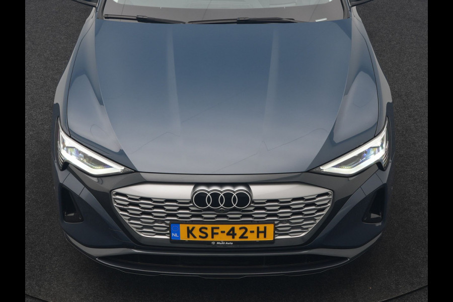 Audi Q8 e-tron 55 quattro Advanced Edition 115 kWh 408pk Dealer O.H | Panodak | Head Up | 360 Camera | Bang & Olufsen | Lederen Sportstoelen Massage & Memory | Stoelventilatie & Verwarming | Cruise Control | Keyless | Virtual | Navigatie | DAB | 21" L.M |