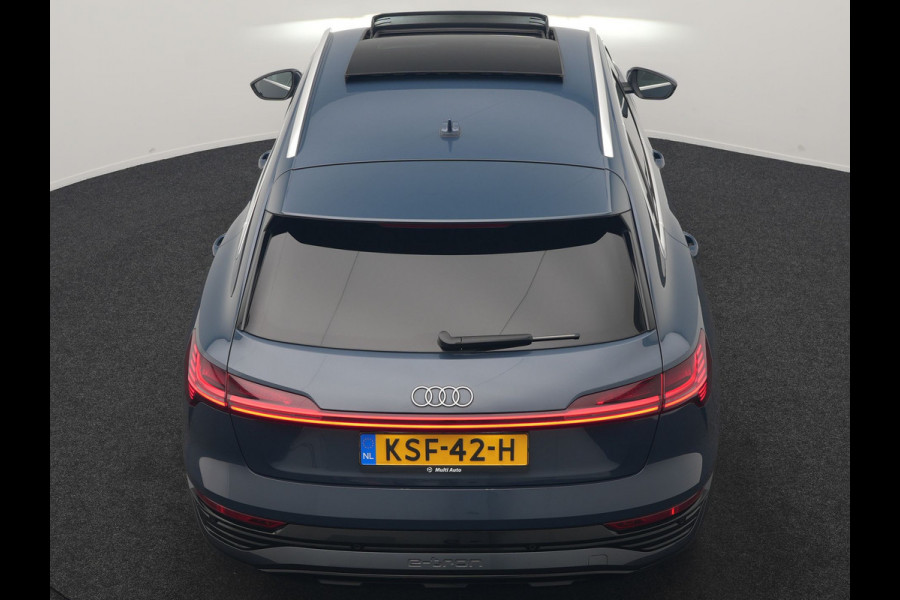 Audi Q8 e-tron 55 quattro Advanced Edition 115 kWh 408pk Dealer O.H | Panodak | Head Up | 360 Camera | Bang & Olufsen | Lederen Sportstoelen Massage & Memory | Stoelventilatie & Verwarming | Cruise Control | Keyless | Virtual | Navigatie | DAB | 21" L.M |