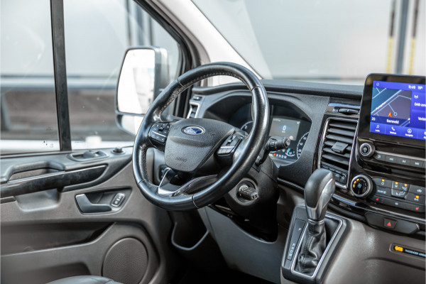 Ford Transit Custom 300 2.0 TDCI 170 PK L2H1 Limited DC | Dubbel cabine | ACC | Elek stoelen | Lederen bekleding | Navigatie | CarPlay | Camera | Trekhaak | Orig. NL auto | Nieuwe APK