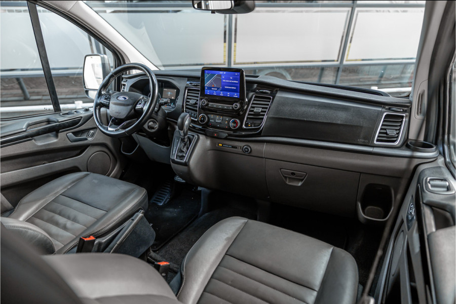 Ford Transit Custom 300 2.0 TDCI 170 PK L2H1 Limited DC | Dubbel cabine | ACC | Elek stoelen | Lederen bekleding | Navigatie | CarPlay | Camera | Trekhaak | Orig. NL auto | Nieuwe APK
