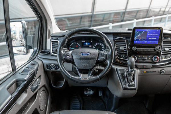 Ford Transit Custom 300 2.0 TDCI 170 PK L2H1 Limited DC | Dubbel cabine | ACC | Elek stoelen | Lederen bekleding | Navigatie | CarPlay | Camera | Trekhaak | Orig. NL auto | Nieuwe APK