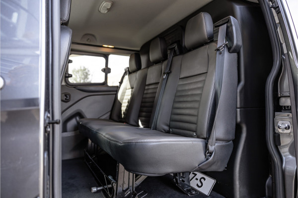 Ford Transit Custom 300 2.0 TDCI 170 PK L2H1 Limited DC | Dubbel cabine | ACC | Elek stoelen | Lederen bekleding | Navigatie | CarPlay | Camera | Trekhaak | Orig. NL auto | Nieuwe APK