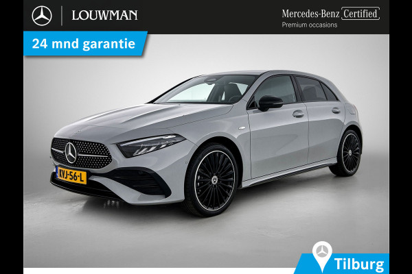 Mercedes-Benz A-Klasse 250 e AMG Plug-In Hybride AMG Line | Night Pakket | 19 Inch AMG Velgen | Parkeerpakket met achteruitrijcamera | Ledkoplampen. Inclusief 24 maanden Mercedes-Benz Certified garantie voor Europa.