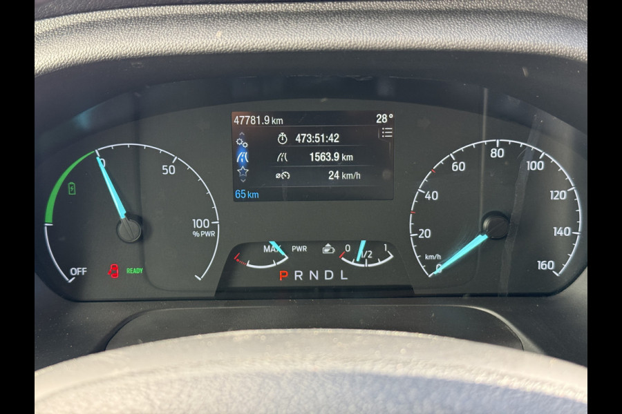 Ford E-Transit 68kWh 184PK L4H3 317km WLTP 93.7% (SOH) BEV Snelladen Carplay Climate control 360° Camera Parkeersensoren v+a Stoelverwarming