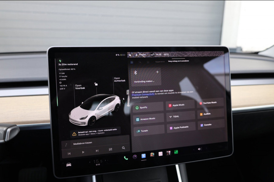 Tesla Model 3 Standard RWD Plus 60 kWh PANORAMADAK/LEER+S.VERWARMING/LMV/360 CAM/CRUISE/ECC/12 MND GARANTIE!