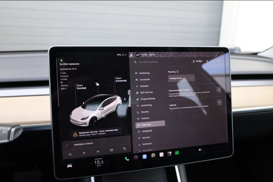 Tesla Model 3 Standard RWD Plus 60 kWh PANORAMADAK/LEER+S.VERWARMING/LMV/360 CAM/CRUISE/ECC/12 MND GARANTIE!