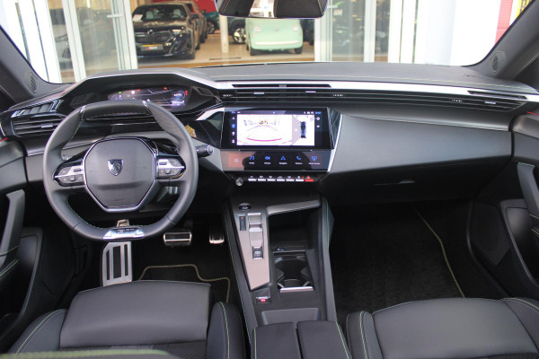 Peugeot 408 1.6 HYbrid 225PK GT ACTIERADIUS ELEK. WLTP 81-85KM | PANORAMA SCHUIF/KANTEL DAK | ELEKTRISCH VERSTELBARE VOORSTOELEN MET MASAGE FUNCTIE | VOORSTOELEN VERWARMBAAR | STUUR VERWARMING | SFEER VERLICHTING | 20" LICHTMETALEN VELGEN | ELEKTRISCH BEDIENBARE ACHTERKLEP | LED MATRIX KOPLAMPEN | 360° CAMERA | PARKEERSENSOREN VOOR + ACHTER | DRAADLOZE TELEFOONLADER | DRAADLOZE APPLE CARPLAY/ANDROID AUTO | NAVIGATIE | DODEHOEK DETECTIE | ADAPTIVE CRUISE CONTROL |