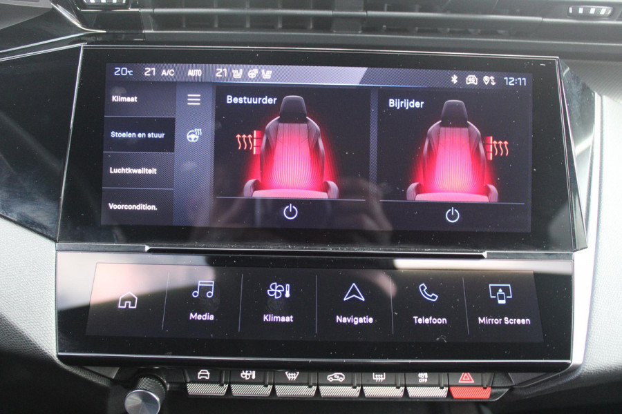 Peugeot 408 1.6 HYbrid 225PK GT ACTIERADIUS ELEK. WLTP 81-85KM | PANORAMA SCHUIF/KANTEL DAK | ELEKTRISCH VERSTELBARE VOORSTOELEN MET MASAGE FUNCTIE | VOORSTOELEN VERWARMBAAR | STUUR VERWARMING | SFEER VERLICHTING | 20" LICHTMETALEN VELGEN | ELEKTRISCH BEDIENBARE ACHTERKLEP | LED MATRIX KOPLAMPEN | 360° CAMERA | PARKEERSENSOREN VOOR + ACHTER | DRAADLOZE TELEFOONLADER | DRAADLOZE APPLE CARPLAY/ANDROID AUTO | NAVIGATIE | DODEHOEK DETECTIE | ADAPTIVE CRUISE CONTROL |