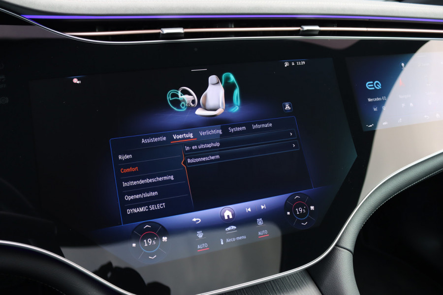 Mercedes-Benz EQE 350+ Business Solution Luxury 96 kWh | Hyperscreen | Distronic+ | Panoramadak | Memory | Burmester | Surround Camera | Leder | Digital Light | Keyless Go | 22 kW | Warmtepomp |