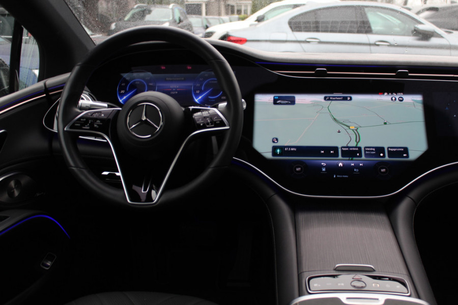 Mercedes-Benz EQS 450+ Edition 1 108 kWh / Hyperscreen / Panoramadak / 360Camera / Head-up / Burmester 3D Audio / Achterasbesturing / Laser LED / 21'' / Sfeerverlichting / Luchtvering / Keyless / Stoelventilatie / Dodehoek / DAB / A