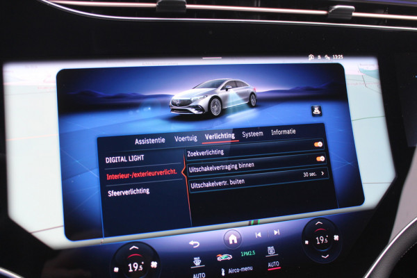 Mercedes-Benz EQS 450+ Edition 1 108 kWh / Hyperscreen / Panoramadak / 360Camera / Head-up / Burmester 3D Audio / Achterasbesturing / Laser LED / 21'' / Sfeerverlichting / Luchtvering / Keyless / Stoelventilatie / Dodehoek / DAB / A