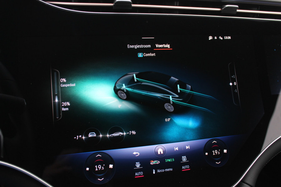 Mercedes-Benz EQS 450+ Edition 1 108 kWh / Hyperscreen / Panoramadak / 360Camera / Head-up / Burmester 3D Audio / Achterasbesturing / Laser LED / 21'' / Sfeerverlichting / Luchtvering / Keyless / Stoelventilatie / Dodehoek / DAB / A