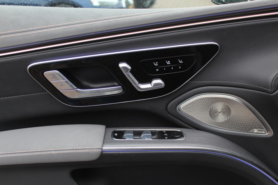 Mercedes-Benz EQS 450+ Edition 1 108 kWh / Hyperscreen / Panoramadak / 360Camera / Head-up / Burmester 3D Audio / Achterasbesturing / Laser LED / 21'' / Sfeerverlichting / Luchtvering / Keyless / Stoelventilatie / Dodehoek / DAB / A