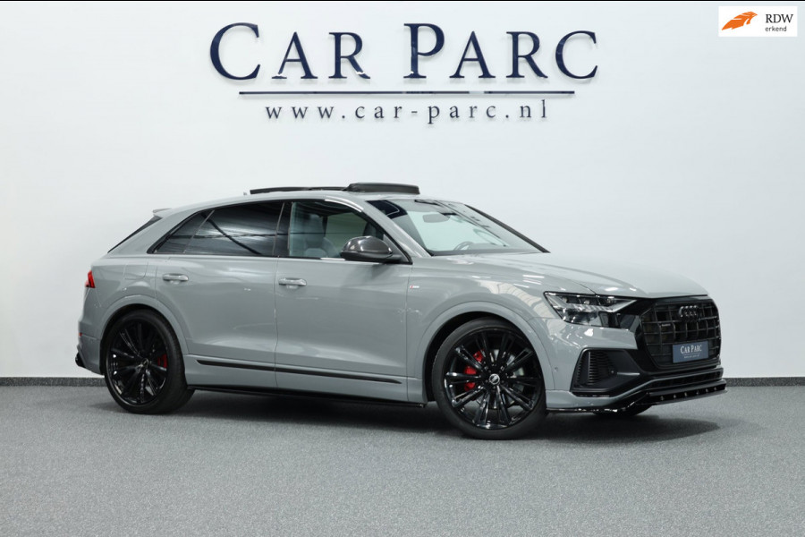 Audi Q8 55 TFSI quattro 340+PK 3x S-line BTW/MAXTON//VIRTUAL/SFEER/PANO/LUCHT/RS ZETELS+S.VERWARMING/22"/CAM/ACC/12 MND GARANTIE