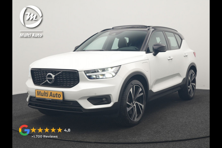 Volvo XC40 T5 Recharge R-Design PHEV 262pk | Panodak | Adaptive Cruise | Camera | Alcantara Sportstoelen Memory & Verwarmd | Stuur Verwarmd | Keyless | BLIS | Apple Carplay | Navigatie | DAB | 20"L.M | Plug in Hybrid |