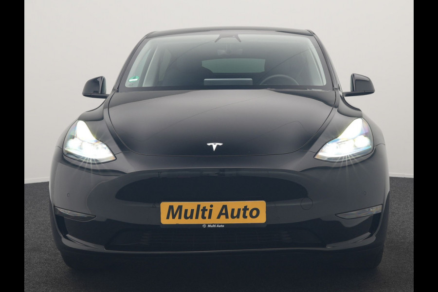 Tesla Model Y Dual Motor Long Range AWD 441 pk | Trekhaak Afn. | Full Self-Driving Capability | Panodak | Adaptive Cruise | 360 Camera | Lederen Sportstoelen Memory & Verwarmd | Navigatie |