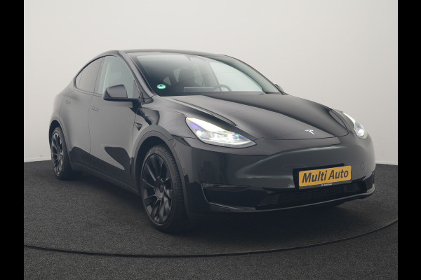 Tesla Model Y Dual Motor Long Range AWD 441 pk | Trekhaak Afn. | Full Self-Driving Capability | Panodak | Adaptive Cruise | 360 Camera | Lederen Sportstoelen Memory & Verwarmd | Navigatie |