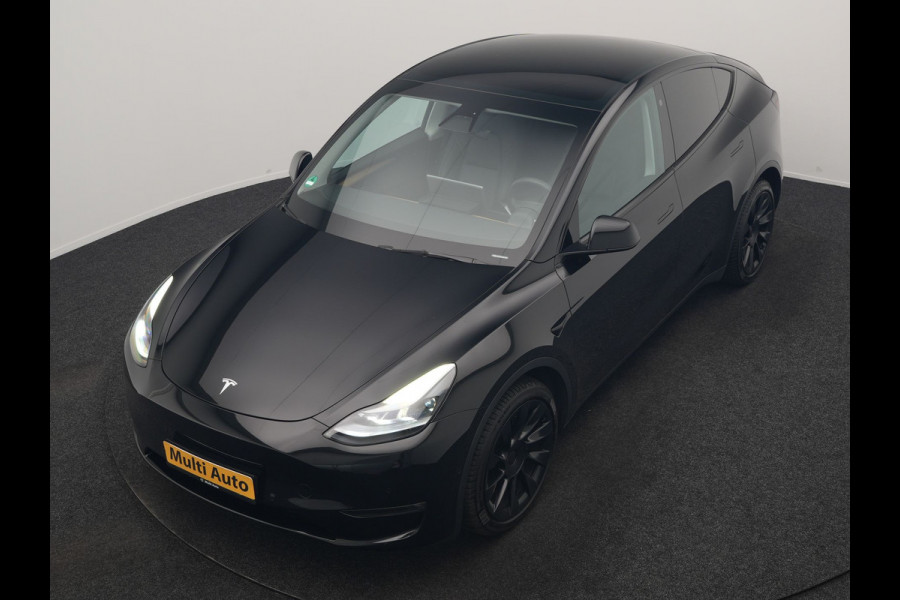 Tesla Model Y Dual Motor Long Range AWD 441 pk | Trekhaak Afn. | Full Self-Driving Capability | Panodak | Adaptive Cruise | 360 Camera | Lederen Sportstoelen Memory & Verwarmd | Navigatie |